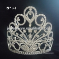 Shinning small crystal pageant crowns, metal tiara sliver plated princess crowns, birthday girl crown